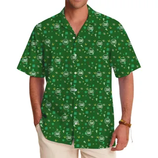 Custom Small Logo St. Patrick's Hawaiian Shirt