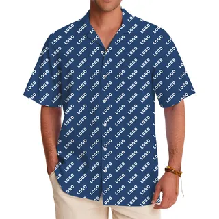 Personalized Logo Print Shirt With Multiple Logos