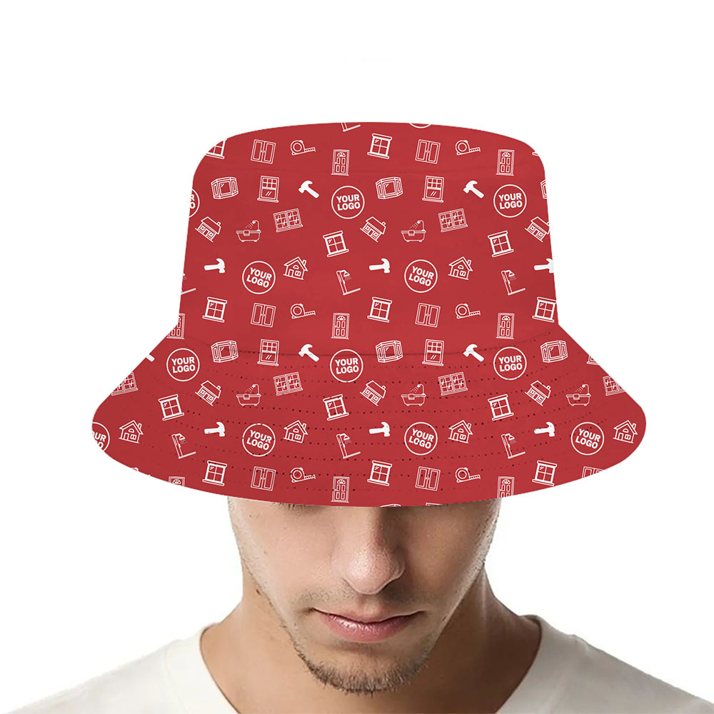 Work Crew Custom Logo Pattern Bucket Hat - variant image 1