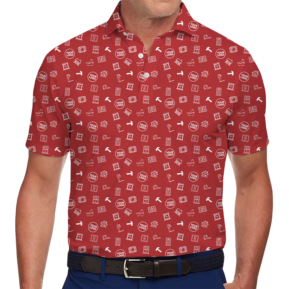 Home Renovation Company Logo Collared Polo Shirt - variant image 1