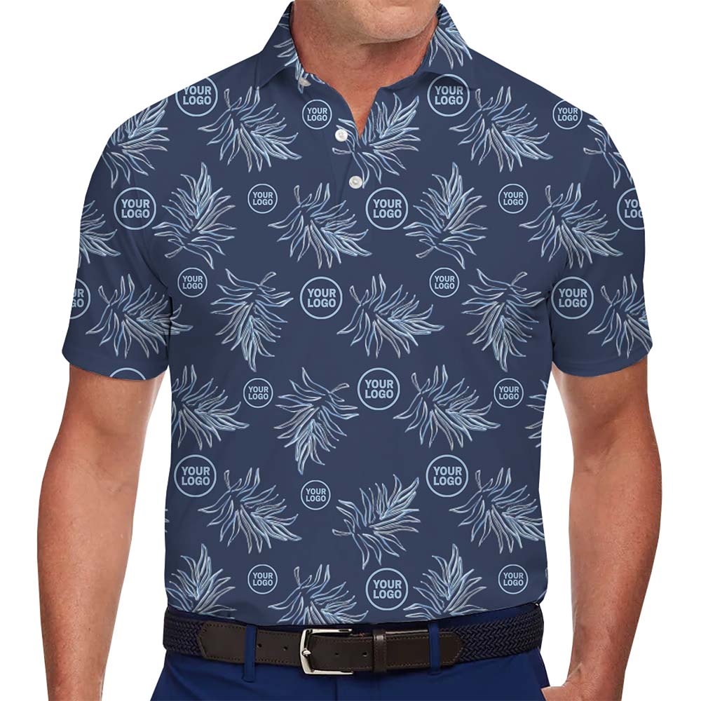 Custom Tropical Print Polo Shirts With Plus Size Guaranteed - variant image 1