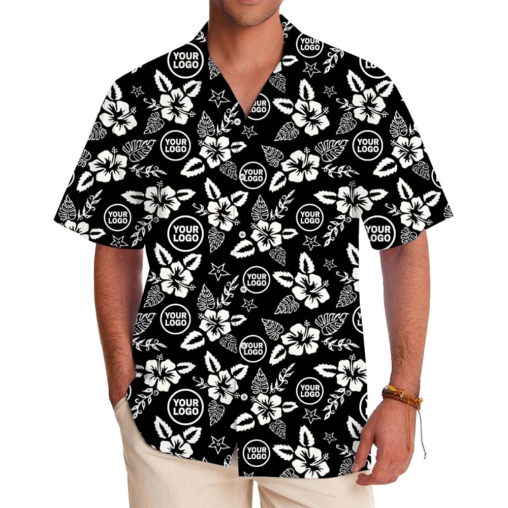 Basic Hibiscus Aloha Shirt With Plus Size And Custom Logo - variant image 1