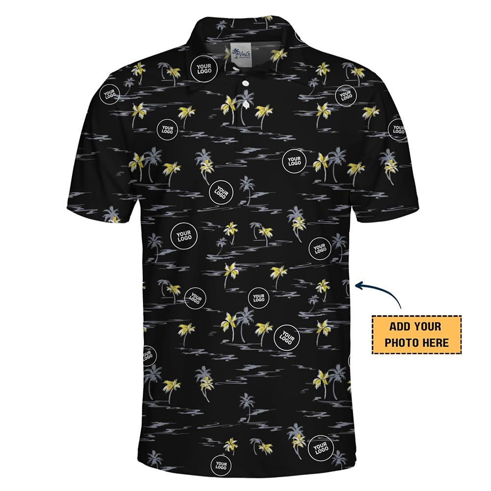 Custom Logo Vacation Polo Shirt – Business Casual Meets Paradise Style