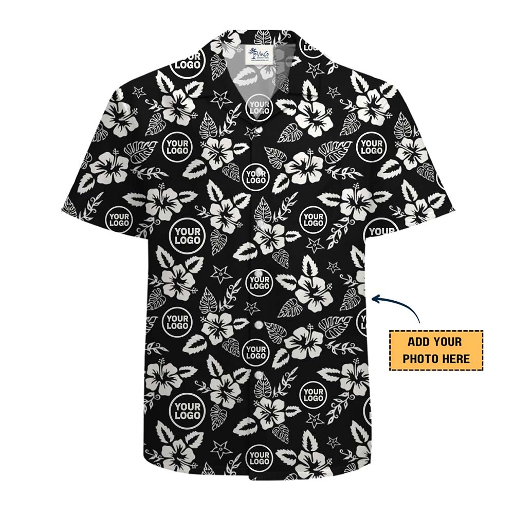 Basic Hibiscus Aloha Shirt With Plus Size And Custom Logo