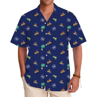 Custom Summer Beach Shirts Mens With Plus Size