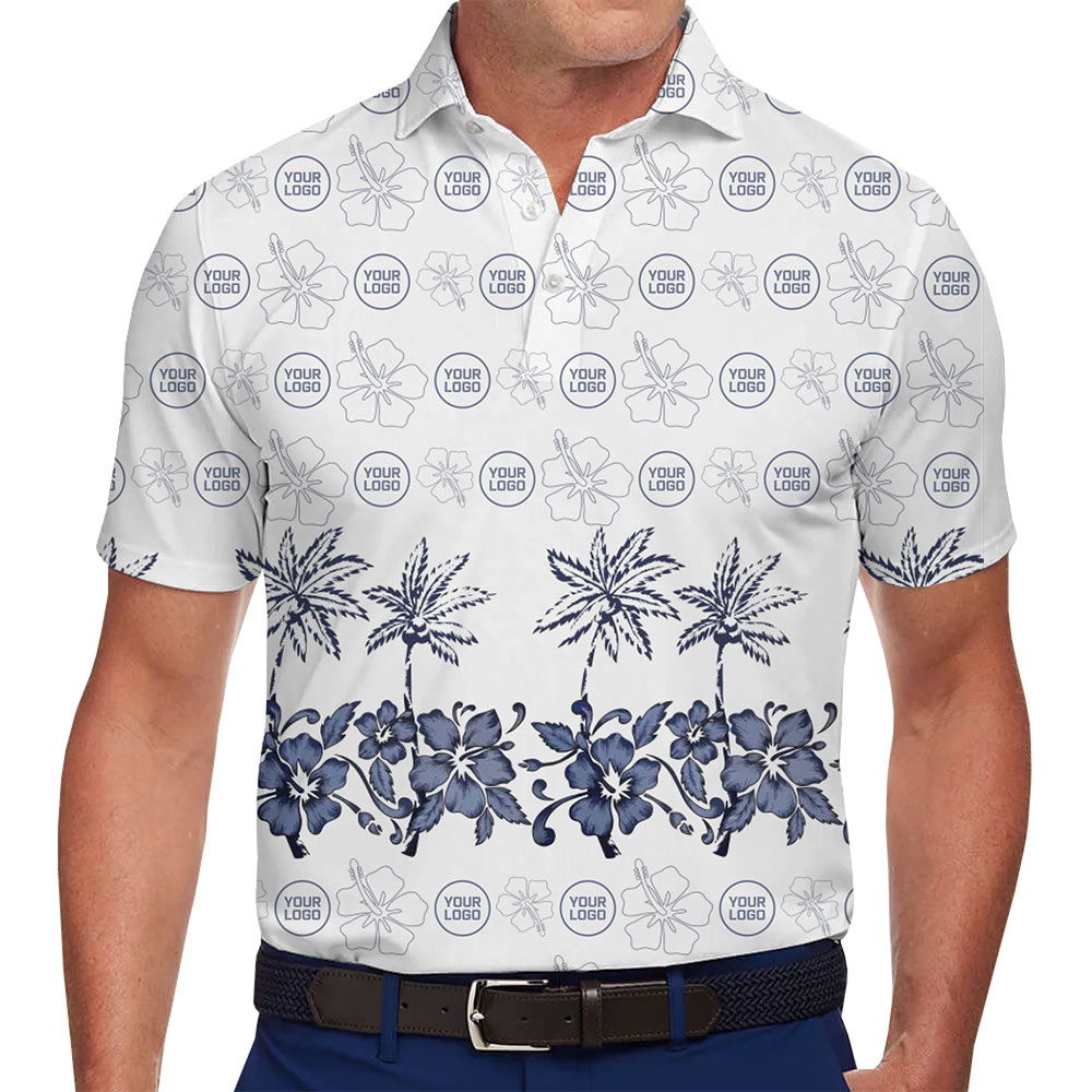 Custom Logo Coastal Polo Shirt Live Preview - variant image 1