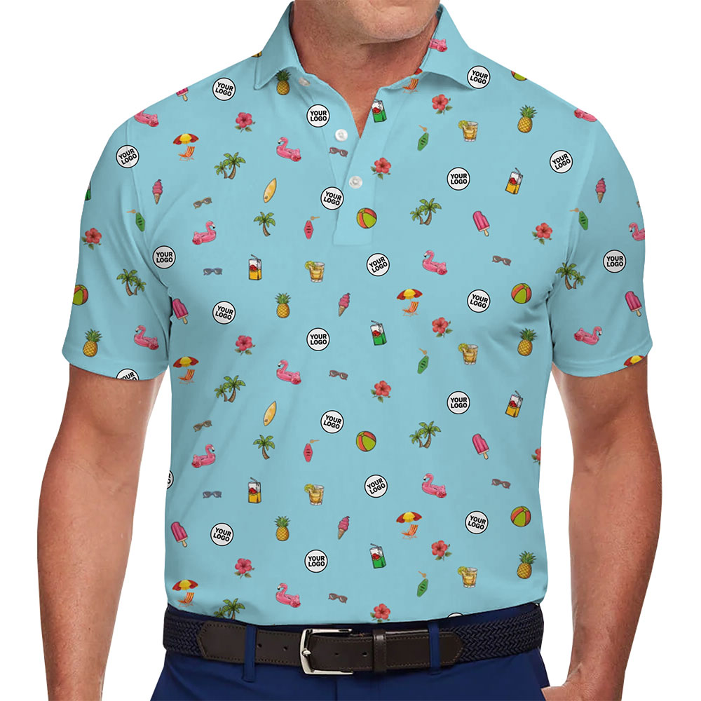 Custom Logo Summer Vibes Polo Shirt - variant image 1