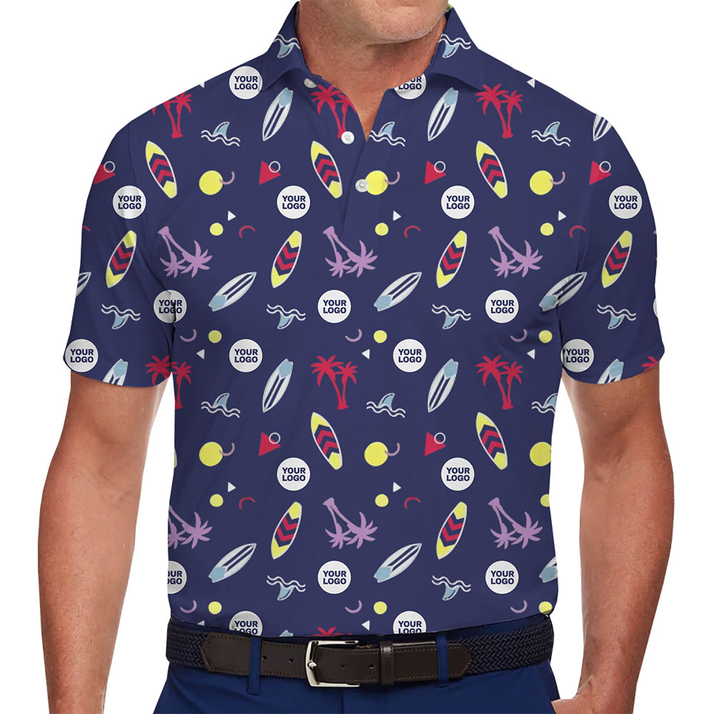 Elite Personalized Surf Icon Polo Shirt With Live Preview - variant image 1