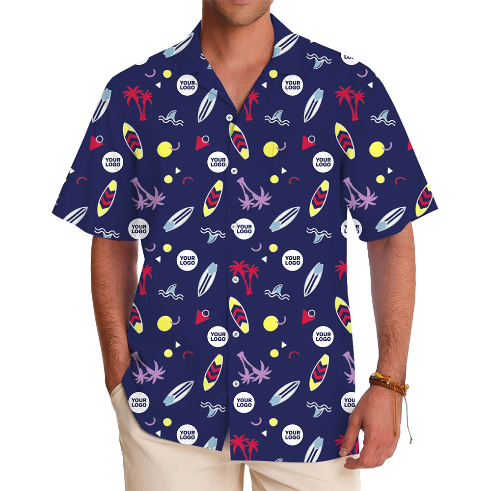 Dynamic Personalized Surf Icon Hawaiian Shirt With Live Preview - variant image 1