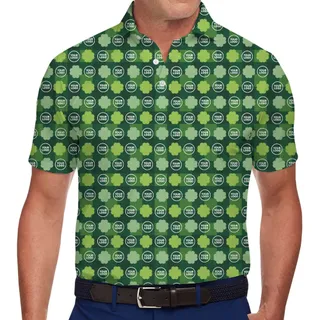[Live Preview] Lucky Leprechaun Custom Logo St. Patrick Polo Shirt