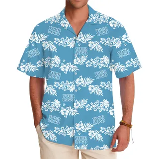 Custom Floral Hawaiian Shirt for Company Events