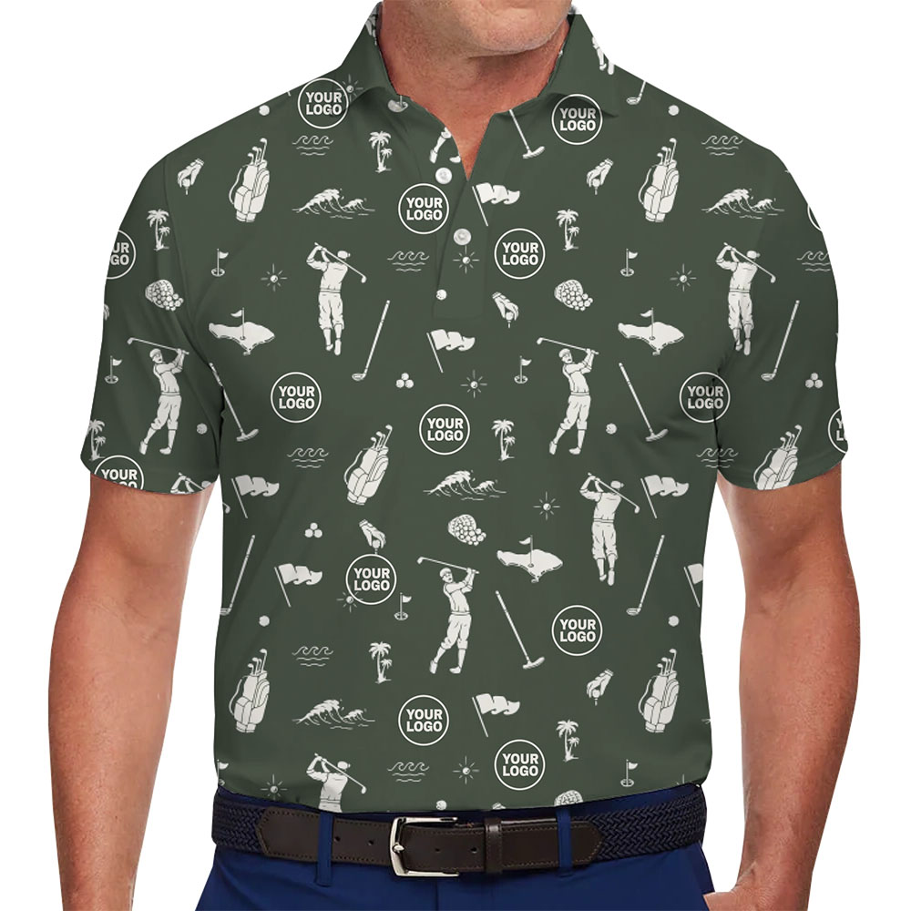Custom Company Logo Goft Themed Polo Shirt - variant image 1