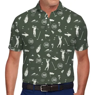 Custom Company Logo Goft Themed Polo Shirt