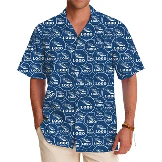 School or Organization Logo All‑Over Print Hawaiian Shirt