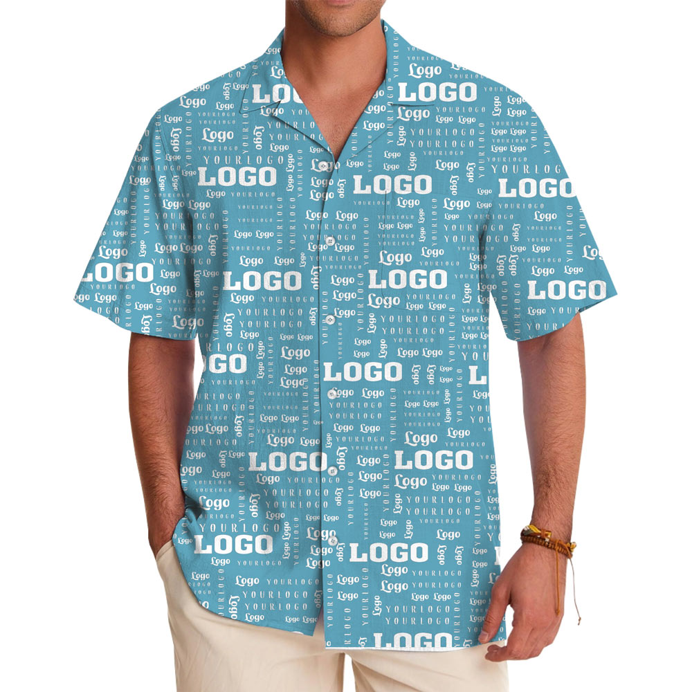 [Live Preview] Hawaiian Shirt With 2 Multiple Group Logos - variant image 1