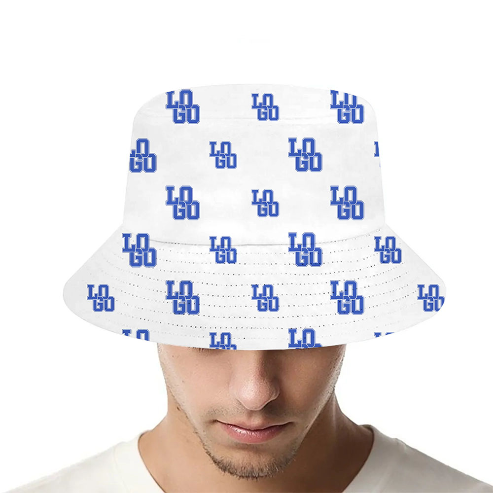 Minimal Print Custom Logo Bucket Hat - variant image 1