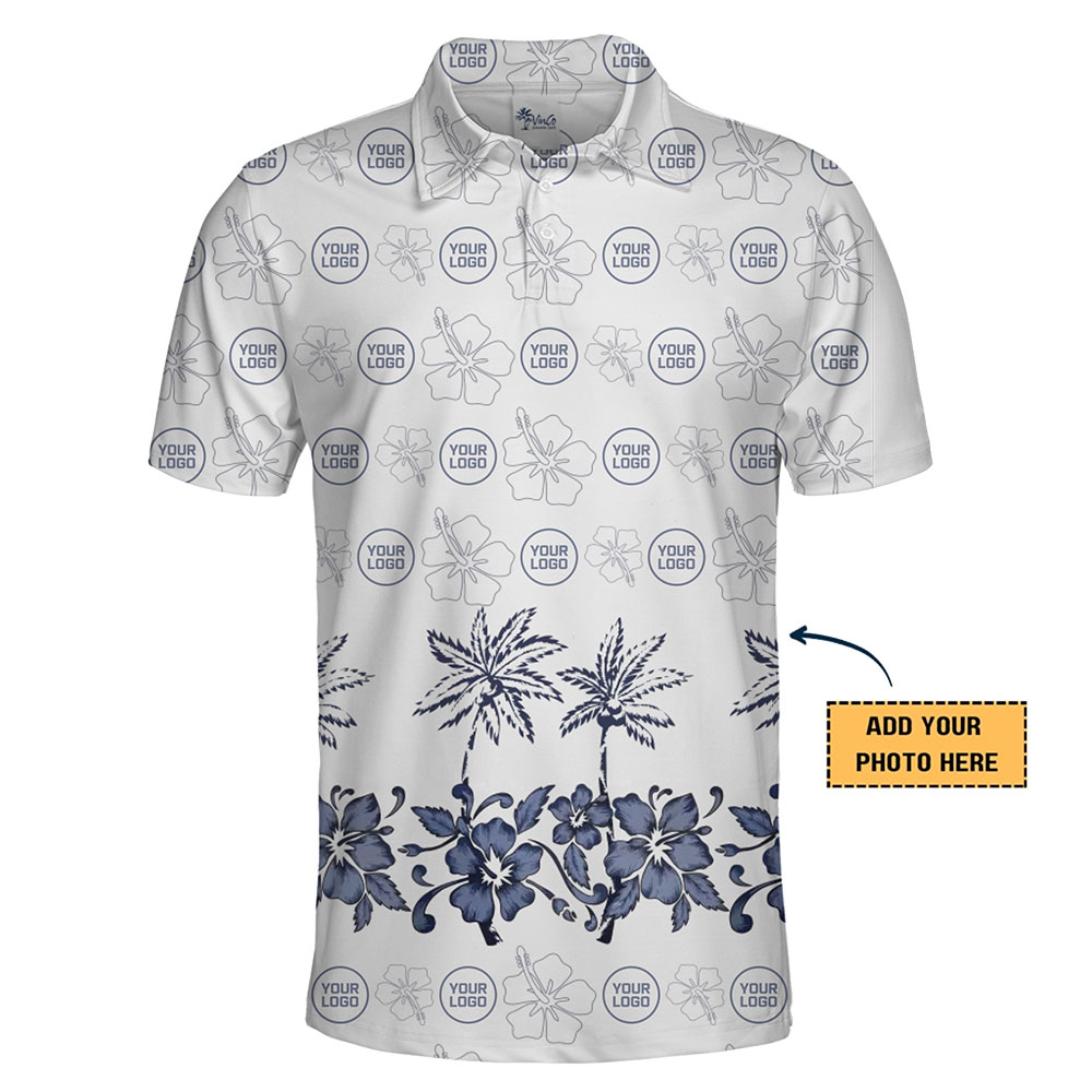 Custom Logo Coastal Polo Shirt Live Preview