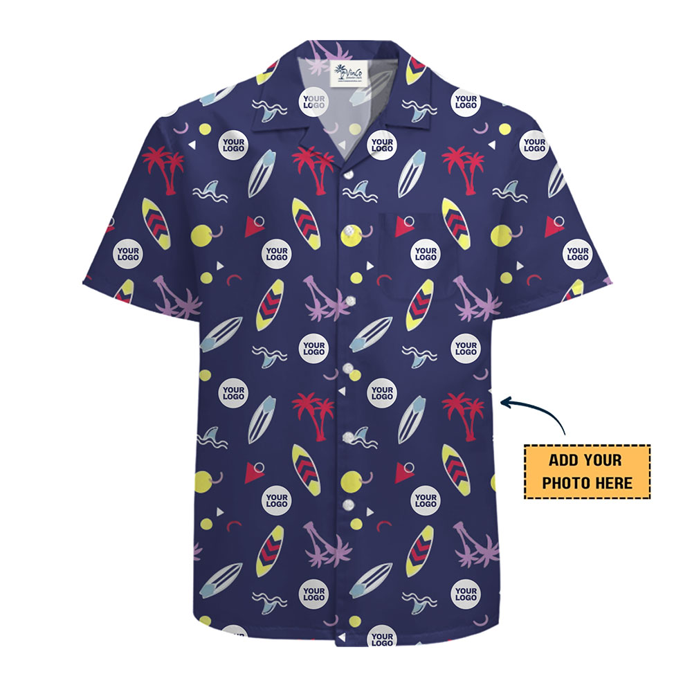 Dynamic Personalized Surf Icon Hawaiian Shirt With Live Preview