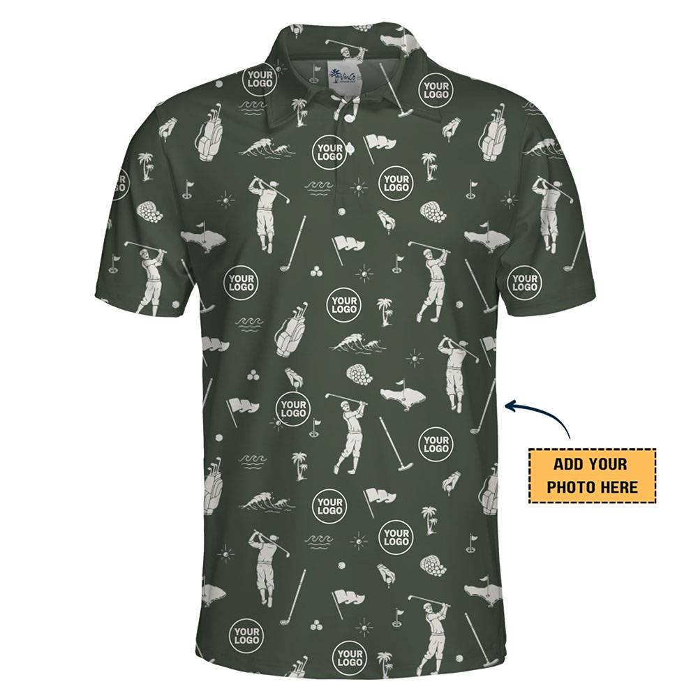 Custom Company Logo Goft Themed Polo Shirt