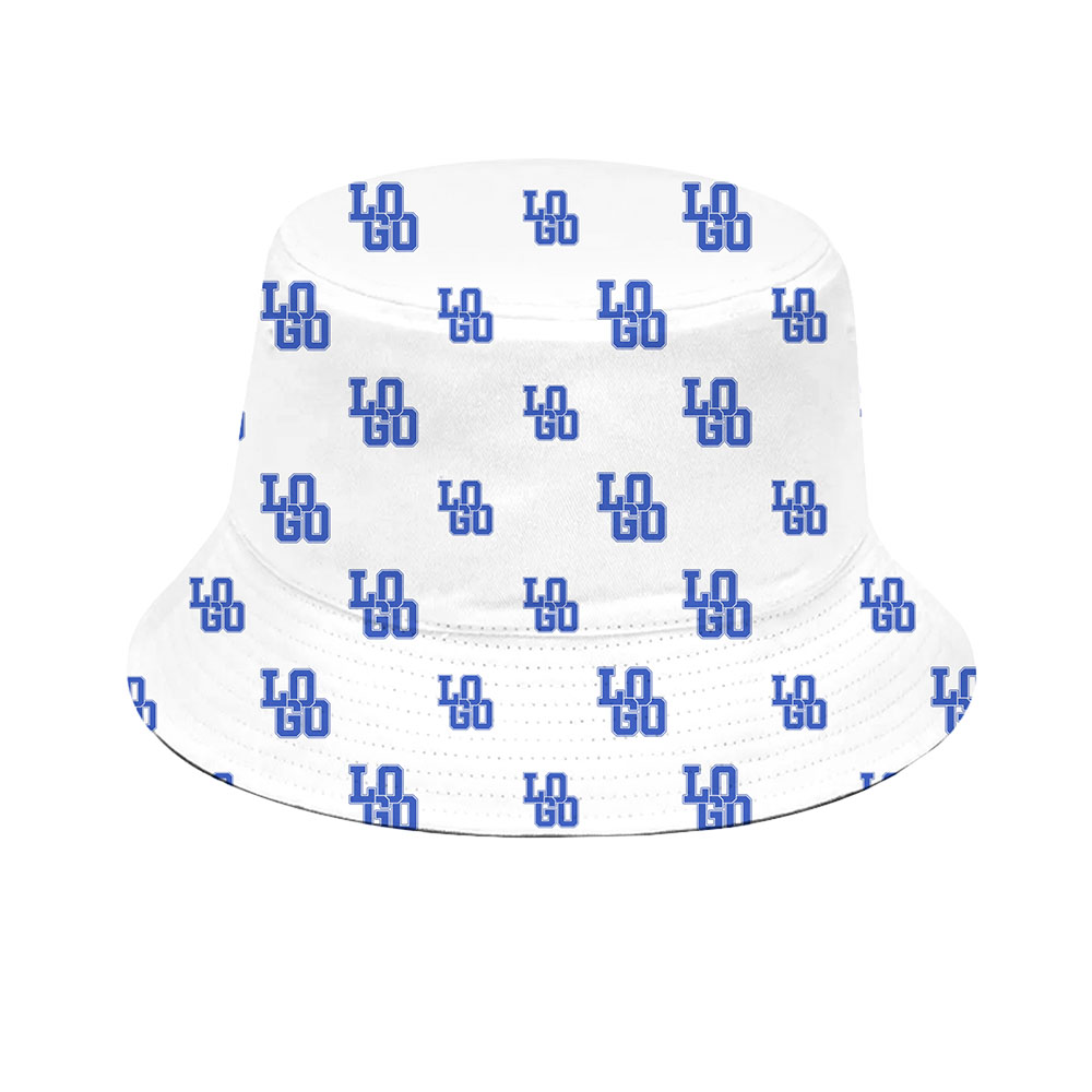 Minimal Print Custom Logo Bucket Hat