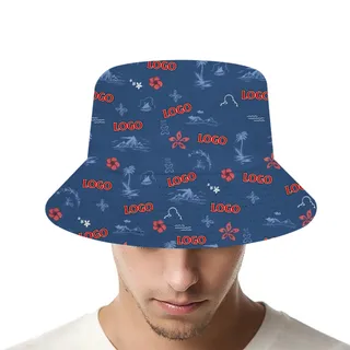 Custom Logo Vintage Aloha Bucket Hat