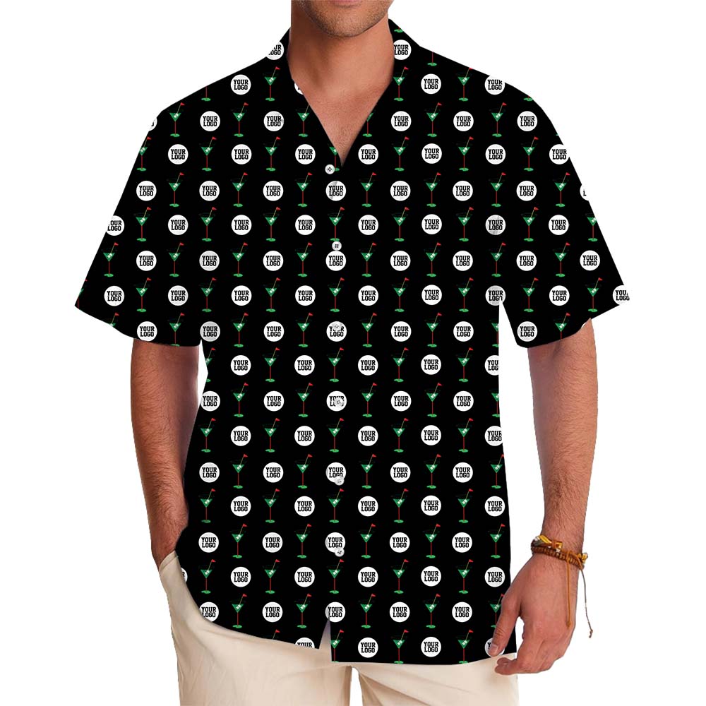 Personalized Golf Hawaiian Shirts With Logo And Icons - variant image 1