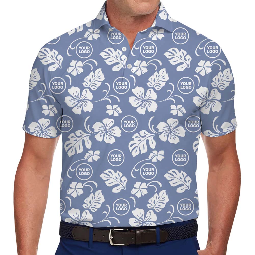 Hibiscus Custom Polo Shirts With Logo No Minimum - variant image 1