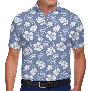 Hibiscus Custom Polo Shirts With Logo No Minimum