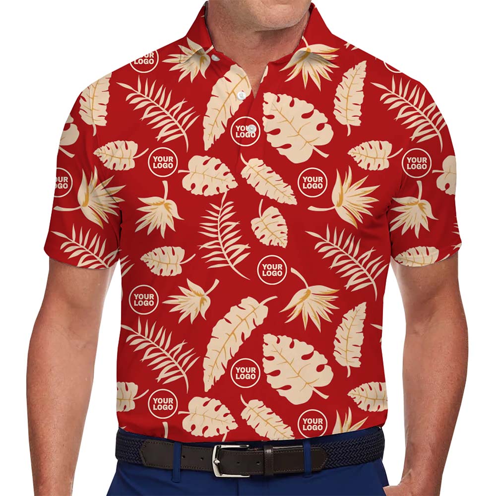 Personalized Plus Size Tropical Polo With Instant Preview - variant image 1