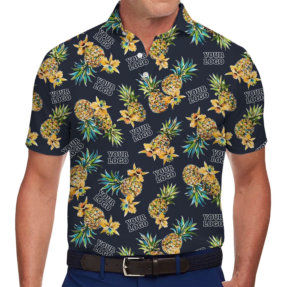 Custom Polo Shirt Pineapple Design With Company Logo - variant image 1
