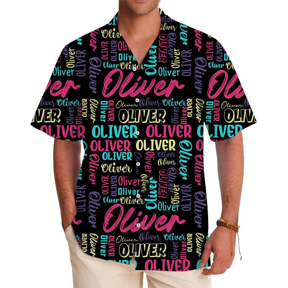 Personalized Hawaiian Shirt With Name and Live Preview - variant image 1