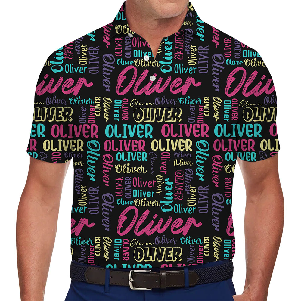 Personalized Polo Shirt With Name and Live Preview - variant image 1