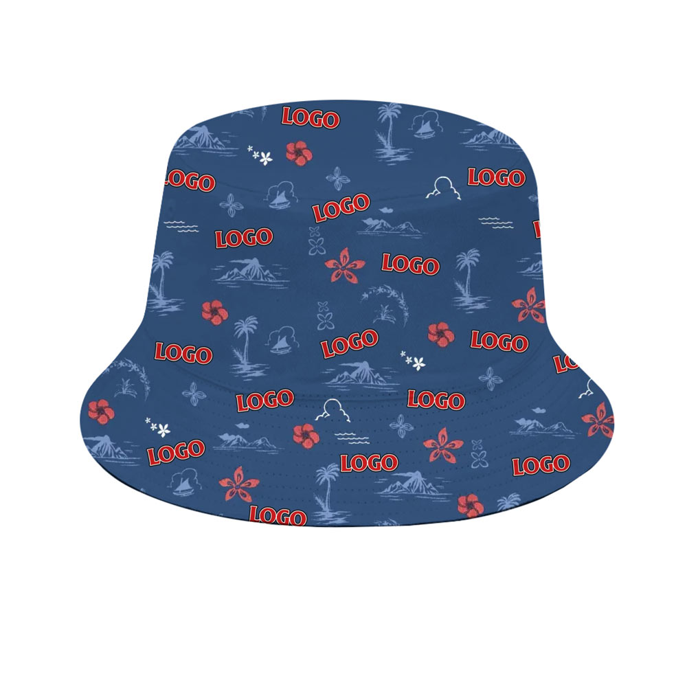 Custom Logo Vintage Aloha Bucket Hat
