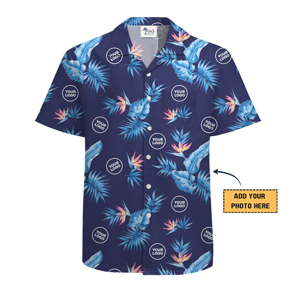 Personalized Tropical Leaf Hawaiian Shirt With Live Preview