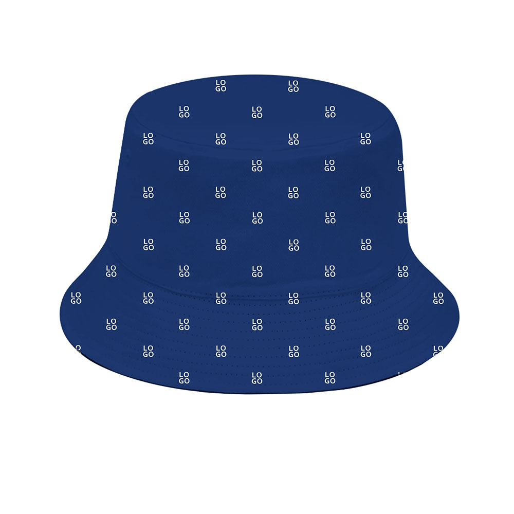 Minimalist Brand Pattern Bucket Hat With Your Logo
