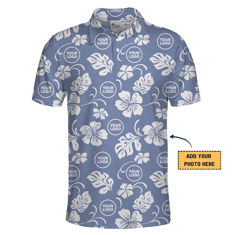 Hibiscus Custom Polo Shirts With Logo No Minimum