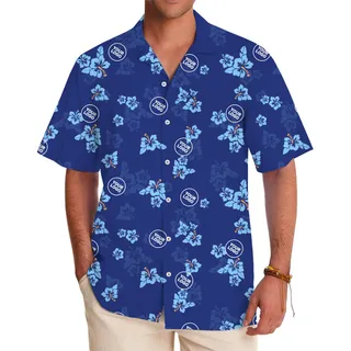 Custom Logo Hawaiian Shirt With Hibiscus Flowers – Perfect for Parties, Brands, and Gifts