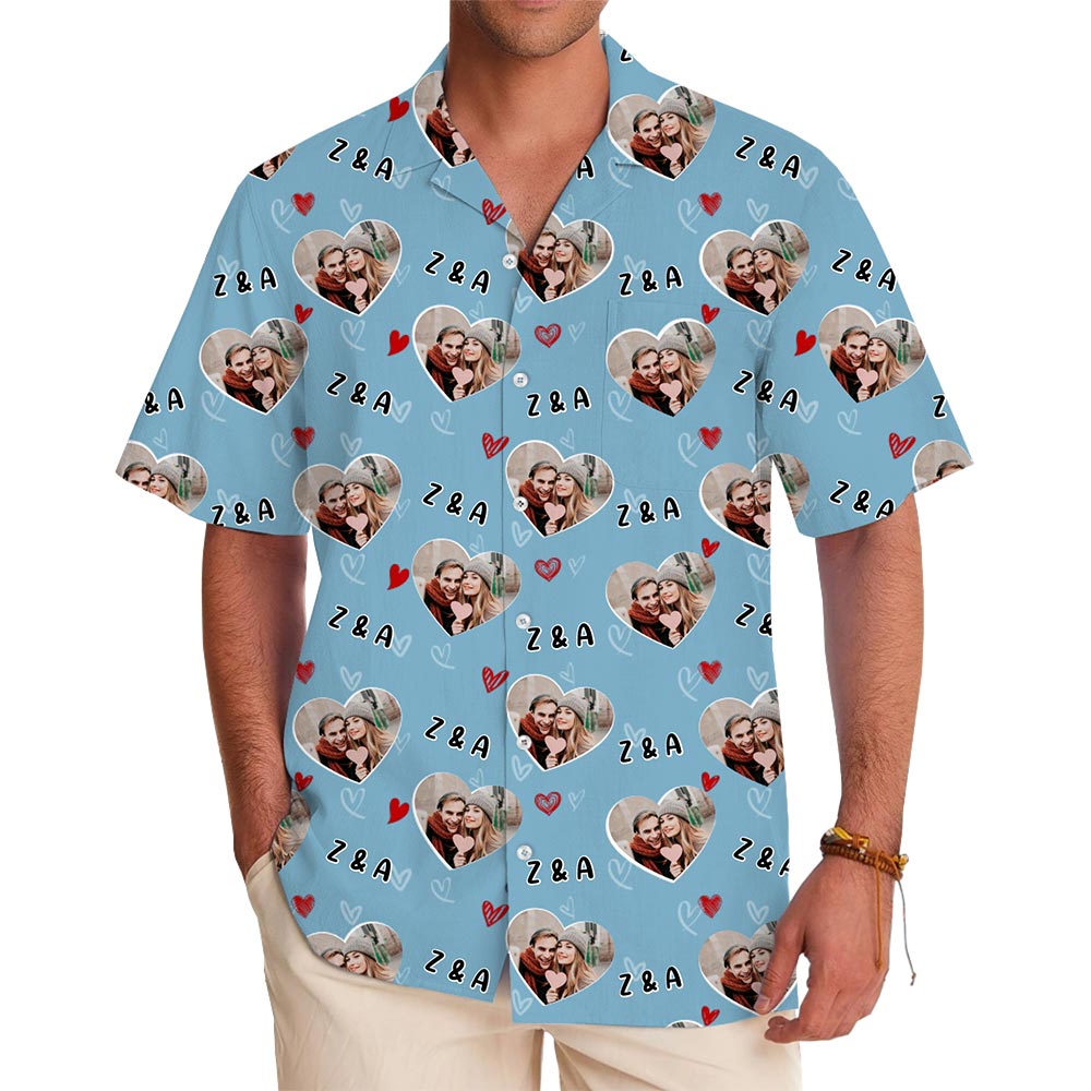 Personalized Face Custom Hawaiian Shirt – Perfect for Couples - variant image 1