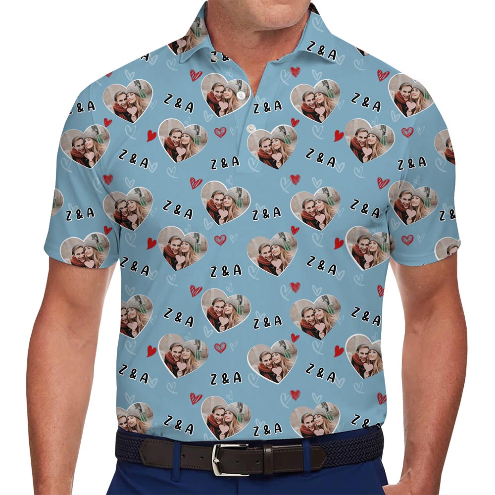 Custom Polo Shirt With Face For Groups and Couples - variant image 1