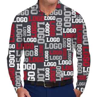 [Live Preview] Simple Custom Logo Long Sleeves Polo Shirt