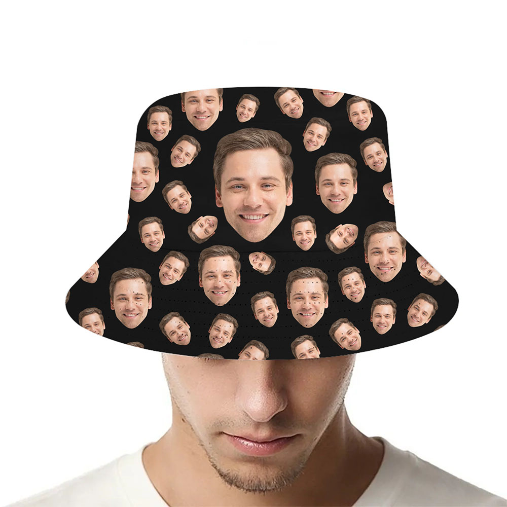 Fun Custom Face Bucket Hats With Preview - variant image 1