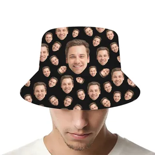 Fun Custom Face Bucket Hats With Preview