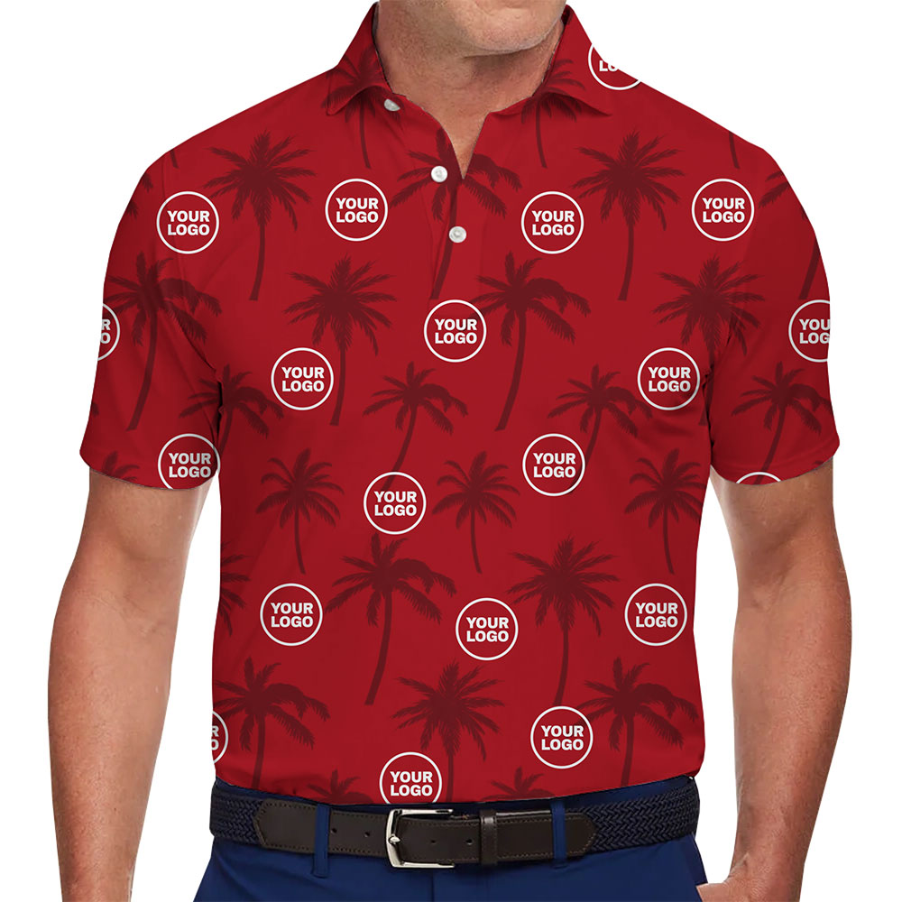 Custom Logo Palm Tree Polo Shirt With Live Preview - variant image 1