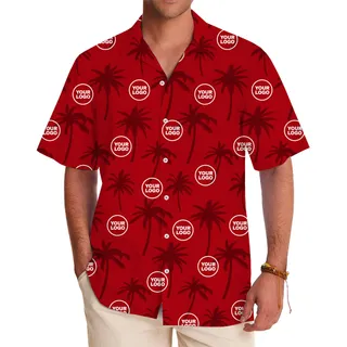 Personalized Palm Tree Short Sleeve Shirt With Live Preview