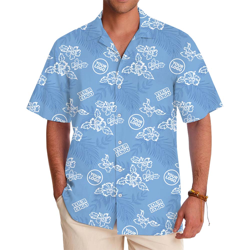 Personalized Tropical Short Sleeve Shirt With Logo - variant image 1