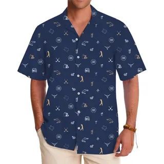 Custom Golf Hawaiian Shirt With Logo And Live Preview
