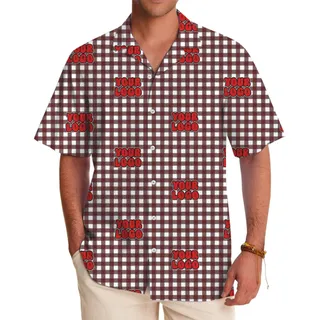 Custom Logo Caro Button Shirt