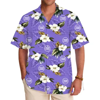 Plus Size Aloha Shirts With Free Customizable Logo