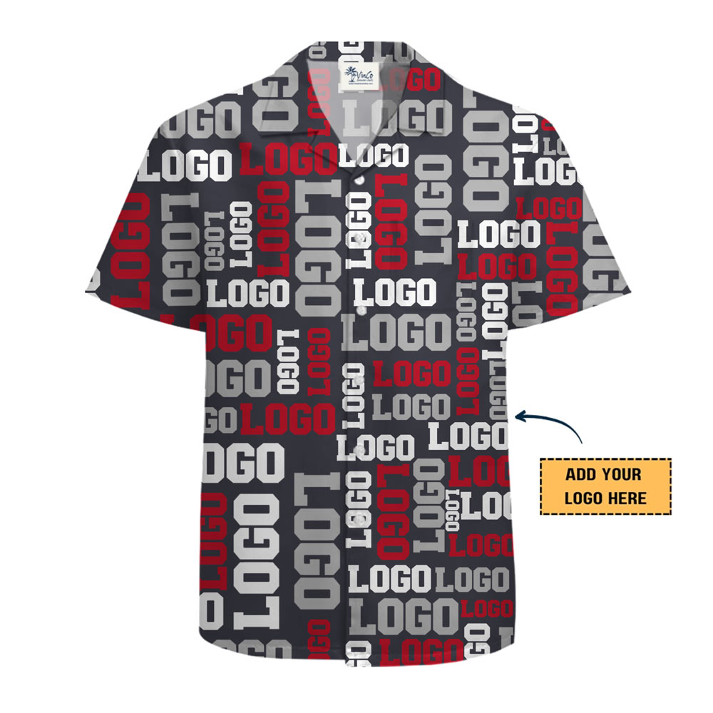 [Live Preview] Custom Company Logo Button Shirt