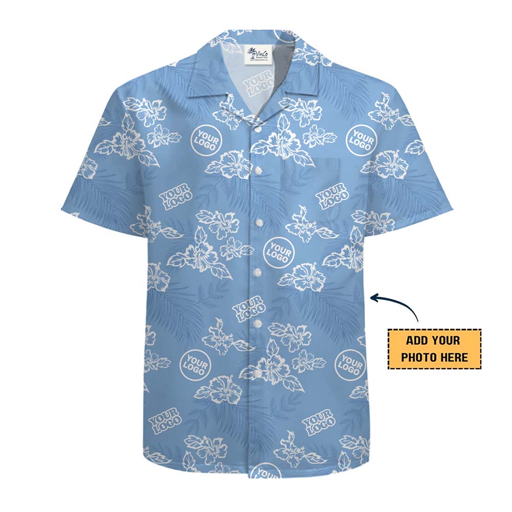 Personalized Tropical Short Sleeve Shirt With Logo